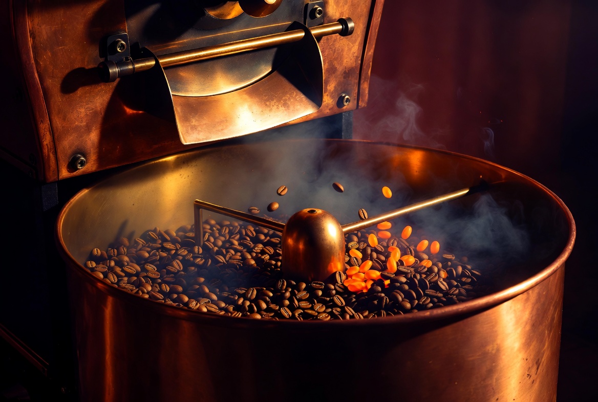 copper coffee roaster